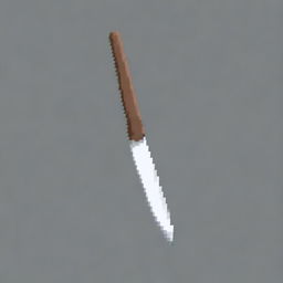 Create a 64 by 64 pixel art image of a blade in the style of the Minecraft video game