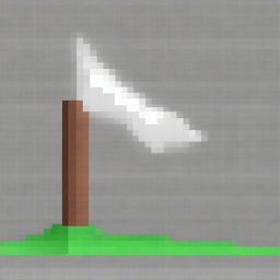 Create a 64 by 64 pixel art image of a blade in the style of the Minecraft video game