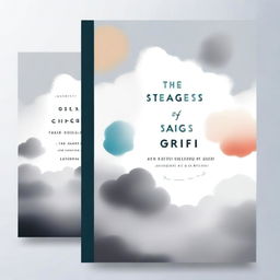 Design a book cover with the title 'The 5 Stages of Grief' by 'Laraib Khan'