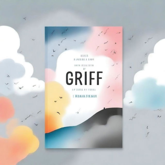 Design a book cover with the title 'The 5 Stages of Grief' by 'Laraib Khan'