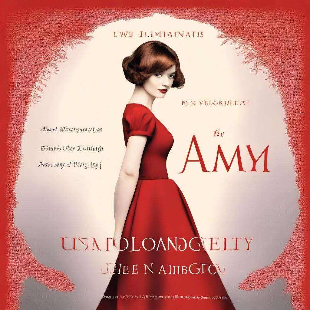 A sophisticated and elegant book cover for the title 'Unapologetically Amy', inspired by 'The Seven Husbands of Evelyn Hugo'