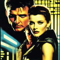 A movie poster for the film Blade Runner starring singer Madonna and actor Tom Cruise