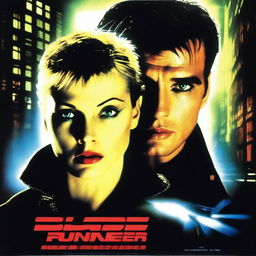 A movie poster for the film Blade Runner starring singer Madonna and actor Tom Cruise