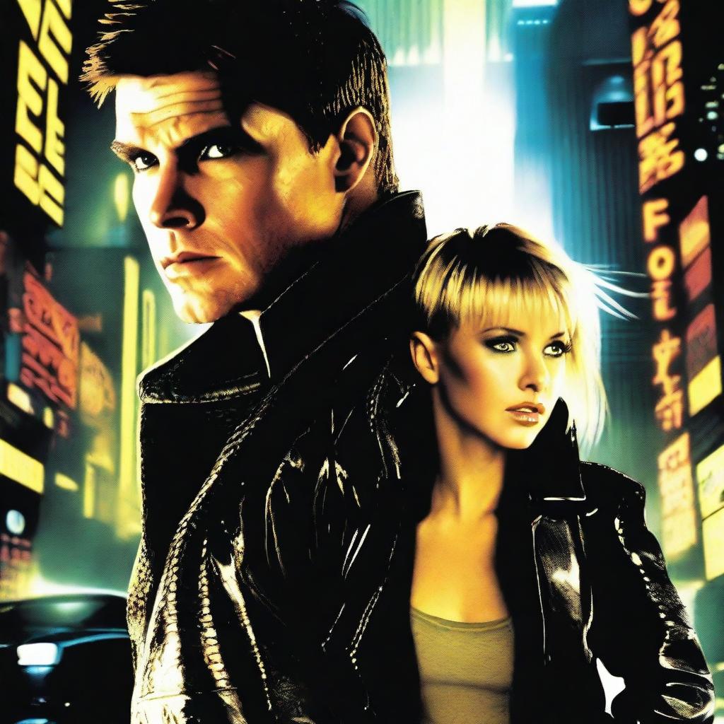 A movie poster for the film Blade Runner starring singer Britney Spears and actor Tom Cruise