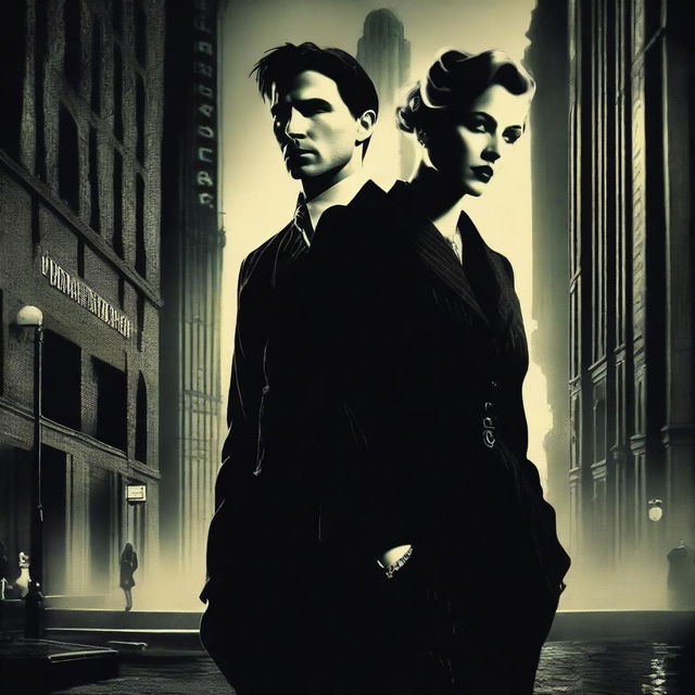 A Noir style movie poster for the Bioshock game starring singer Madonna and actor Tom Cruise