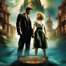 A movie poster for the Bioshock game starring singer Madonna and actor Tom Cruise