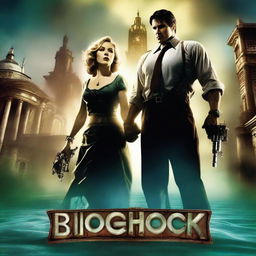 A movie poster for the Bioshock game starring singer Madonna and actor Tom Cruise