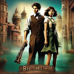 A musical style movie poster for the Bioshock game starring Zendaya and actor Tom Cruise