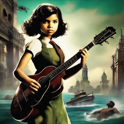 A musical style movie poster for the Bioshock game starring Zendaya