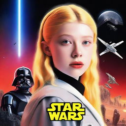 A movie poster for the Star Wars franchise starring actress Hunter Schafer