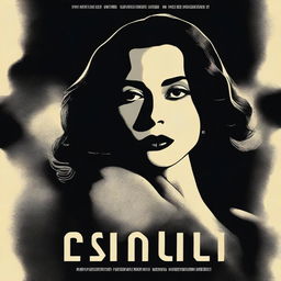 A noir style movie poster starring Rosalia