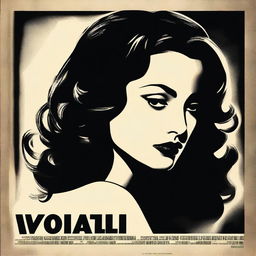 A noir style movie poster starring Rosalia