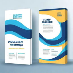 Design a book cover with the title 'Taglines for Your Cleaning Business'