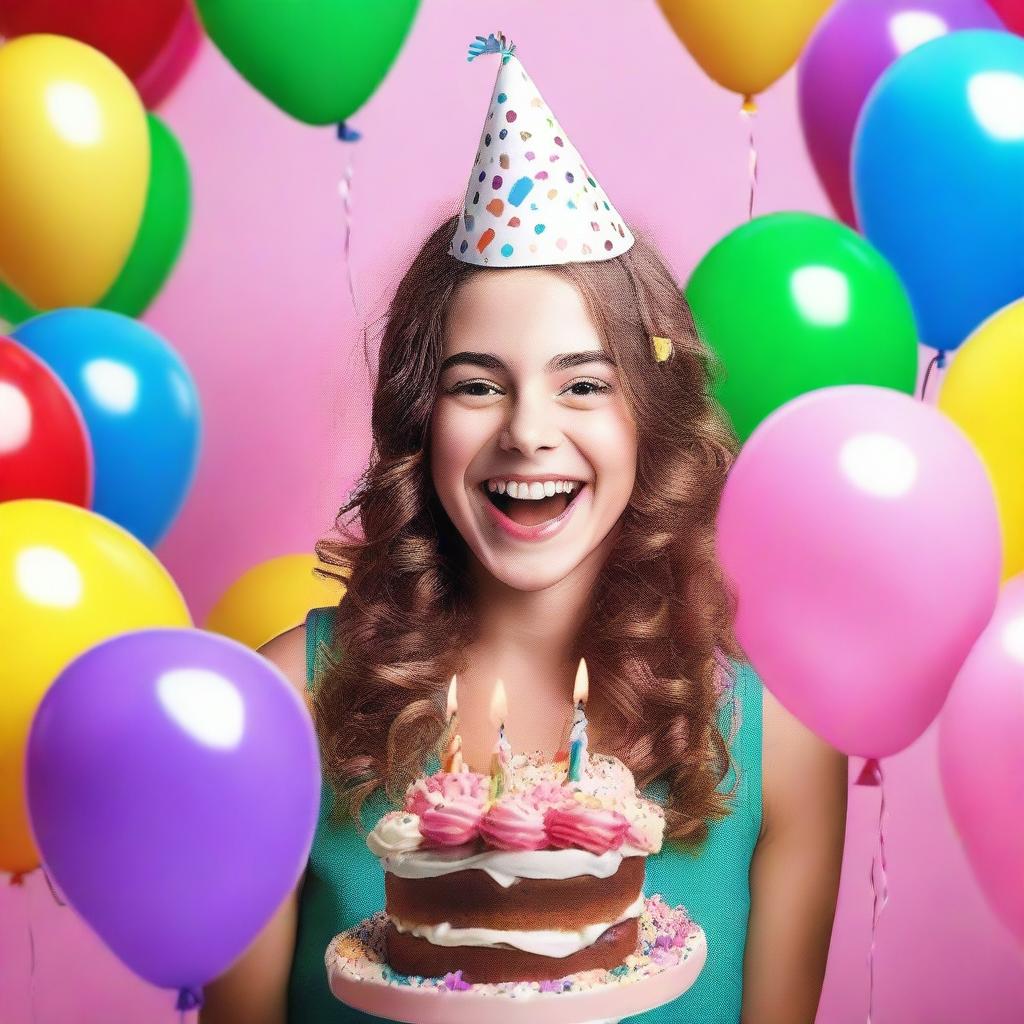 Create a funny birthday image featuring a sister, with a humorous and light-hearted birthday wish