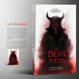 Create a captivating book cover for a novel titled 'The Devil in Disguise'