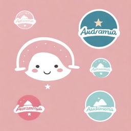 Create a cute logo that contains the words 'World of Audamonia'