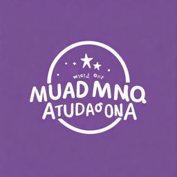 Create a cute logo that contains the words 'World of Audamonia'