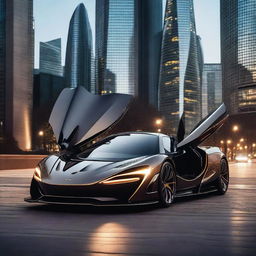 A detailed image of the McLaren X1 hypercar viewed from the frontside