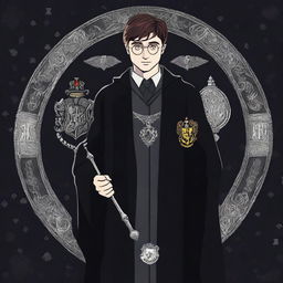 Harry Potter as a powerful wizard from the Black family