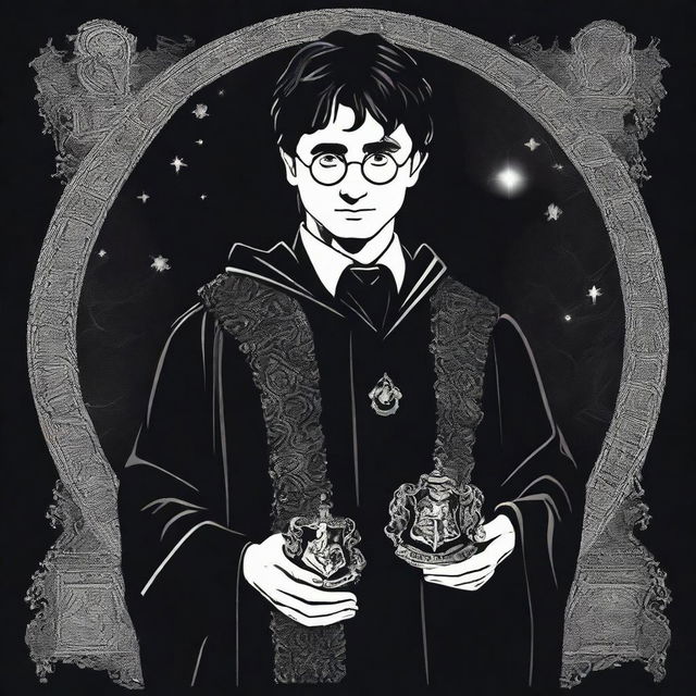 Harry Potter as a powerful wizard from the Black family