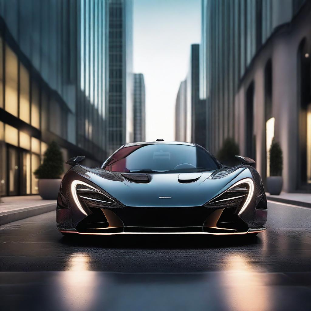 A high-resolution image of the McLaren X1 hypercar from the front view