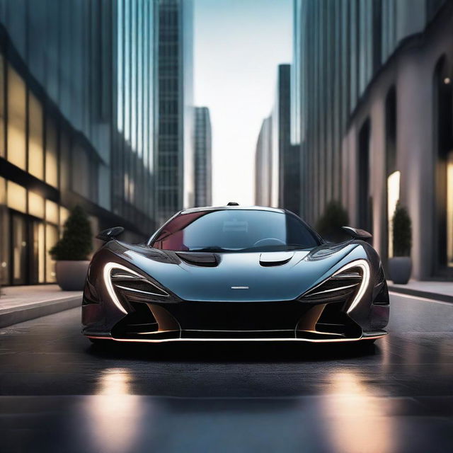 A high-resolution image of the McLaren X1 hypercar from the front view