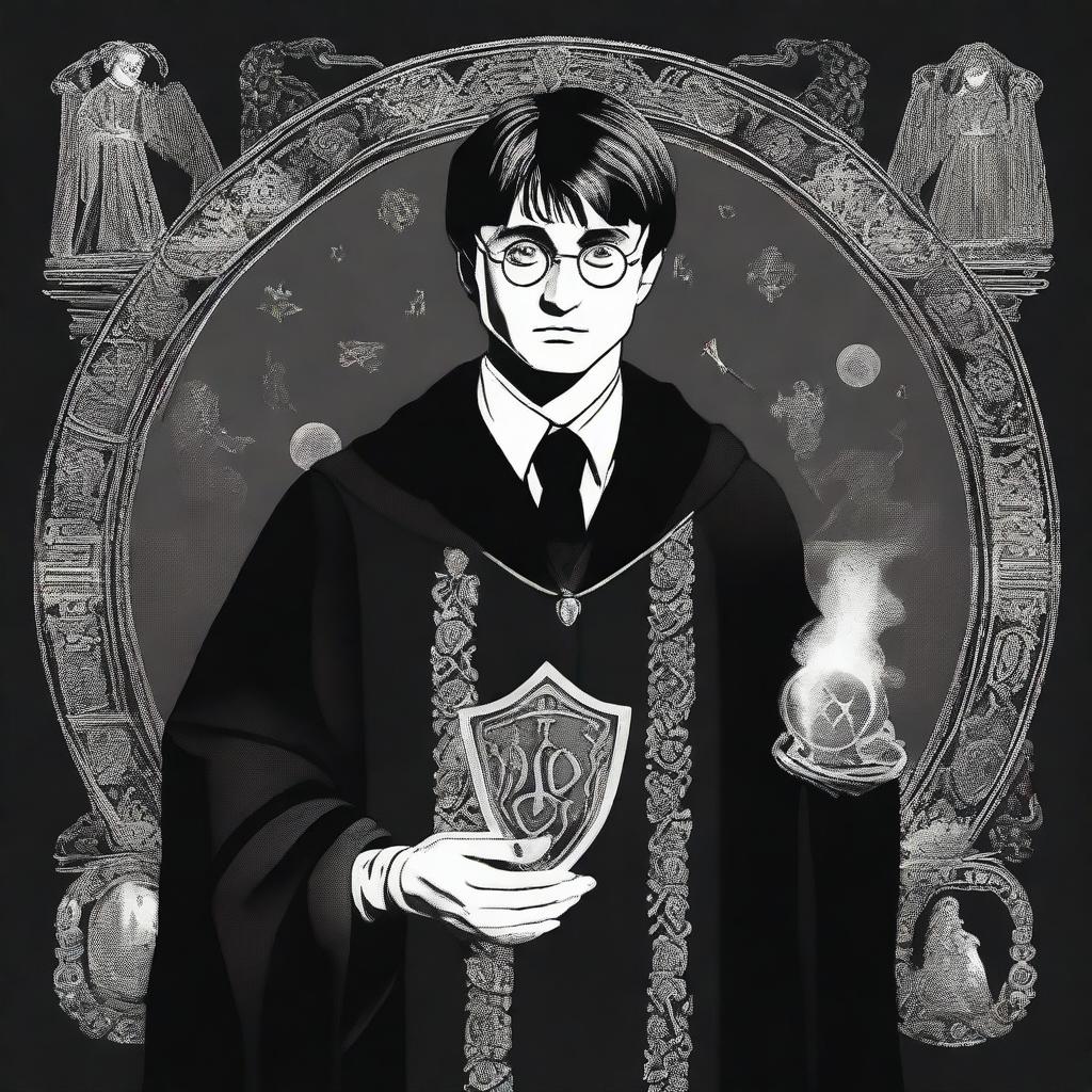 Harry Potter as a powerful wizard from the Black family