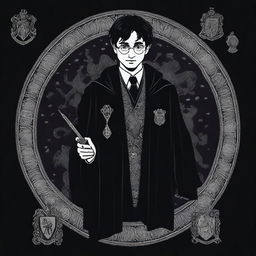 Harry Potter as a powerful wizard from the Black family