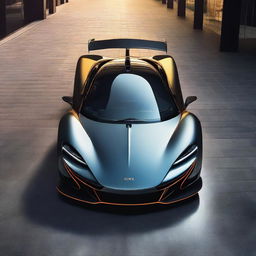 A high-resolution image of the McLaren X1 hypercar from the top view