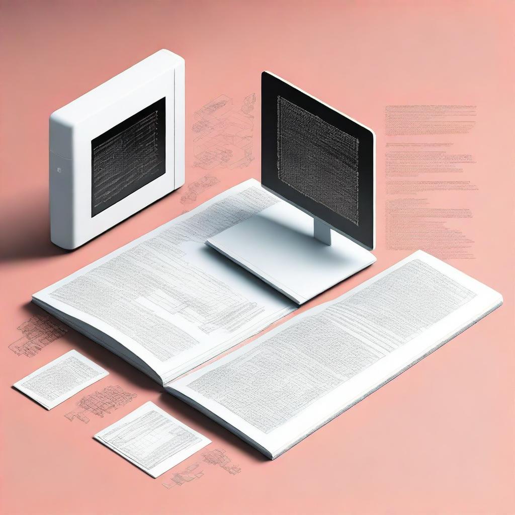 A detailed book cover depicting a realistic computer workspace