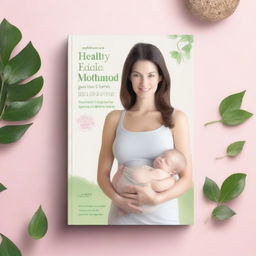 A book cover for a book titled: 'Healthy Motherhood: Natural Ways to Reclaim Your Body and Wellness After Pregnancy'