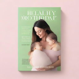 A book cover for a book titled: 'Healthy Motherhood: Natural Ways to Reclaim Your Body and Wellness After Pregnancy'