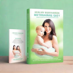 An ultra HD book cover for a book titled: 'Healthy Motherhood: Natural Ways to Reclaim Your Body and Wellness After Pregnancy'