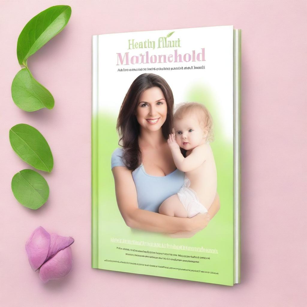 Create an ultra HD book cover for a book titled: 'Healthy Motherhood: Natural Ways to Reclaim Your Body and Wellness After Pregnancy'