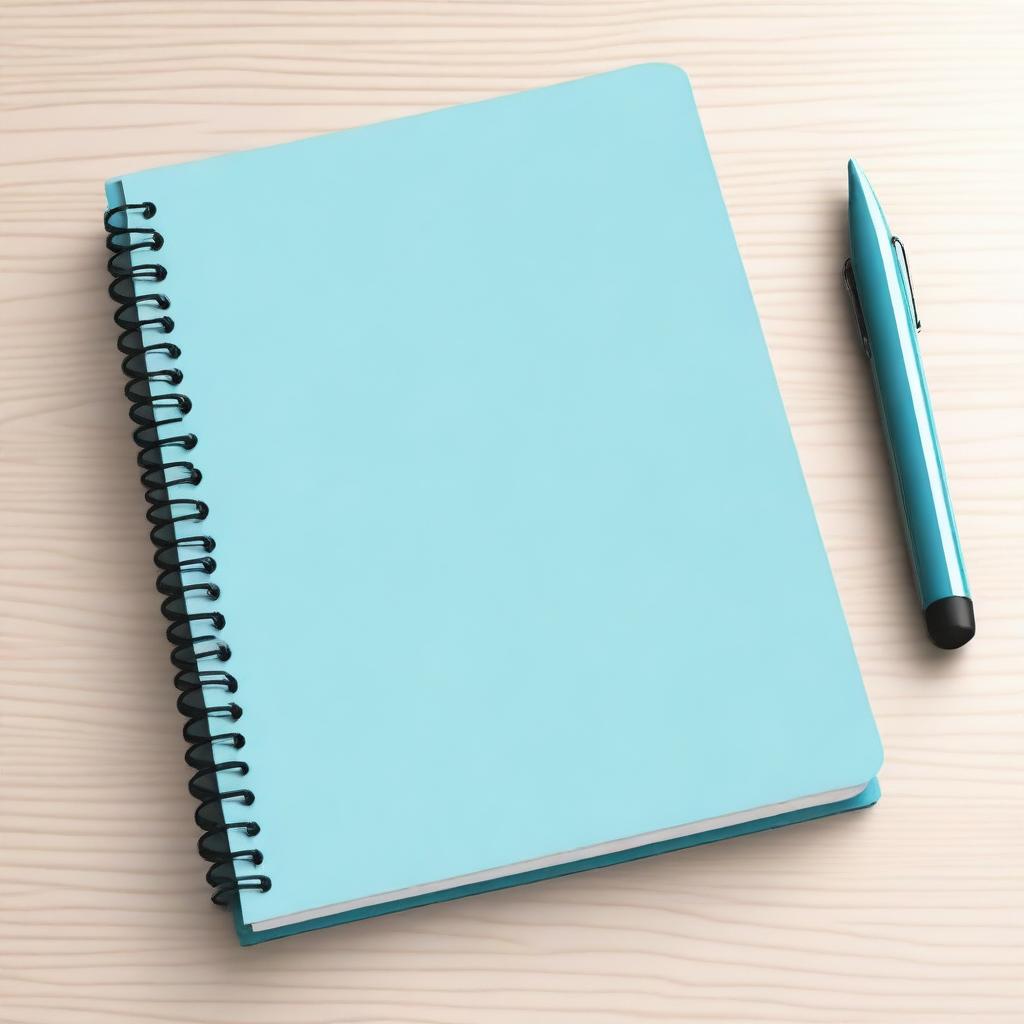 Create an image of a notebook with a spiral binding