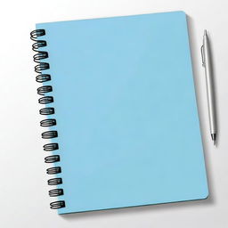 Create an image of a notebook with a spiral binding