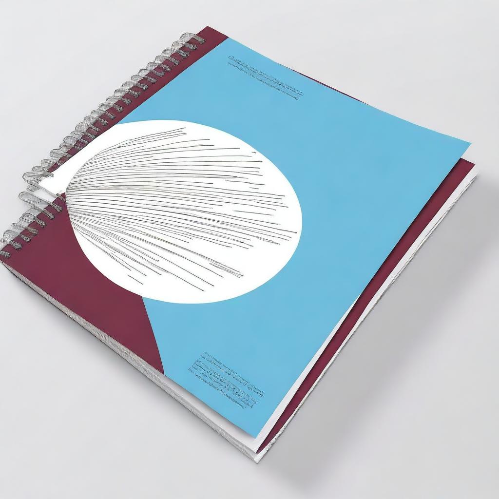 Create an image of a report with a spiral binding