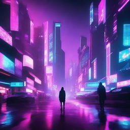 Create a YouTube thumbnail in 3280 x 2160 resolution with a cyberpunk theme