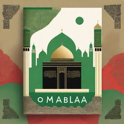 Design a book cover inspired by 'The Ottomans - Khans, Caesars and Caliphs' but featuring the Kaaba in Mecca prominently