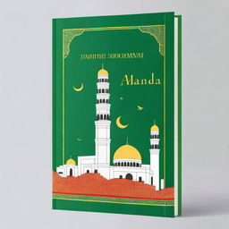 Design a book cover inspired by 'The Ottomans - Khans, Caesars and Caliphs' but featuring the Kaaba in Mecca prominently