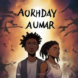 A dark fantasy book cover titled 'AKUDAYA