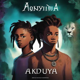 A dark fantasy book cover titled 'AKUDAYA'