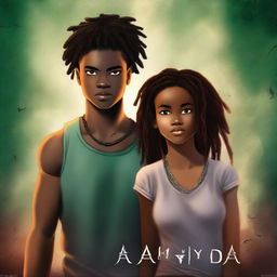 Create a dark fantasy book cover titled 'AKUDAYA'