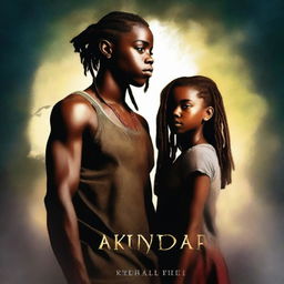 Create a dark fantasy book cover titled 'AKUDAYA'