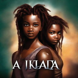 Create a dark fantasy book cover titled 'AKUDAYA'