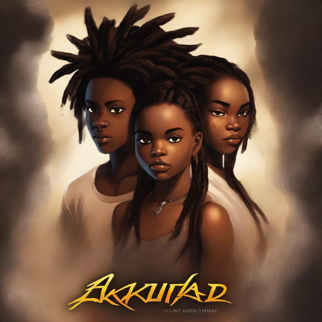 Create a dark fantasy book cover titled 'AKUDAYA'