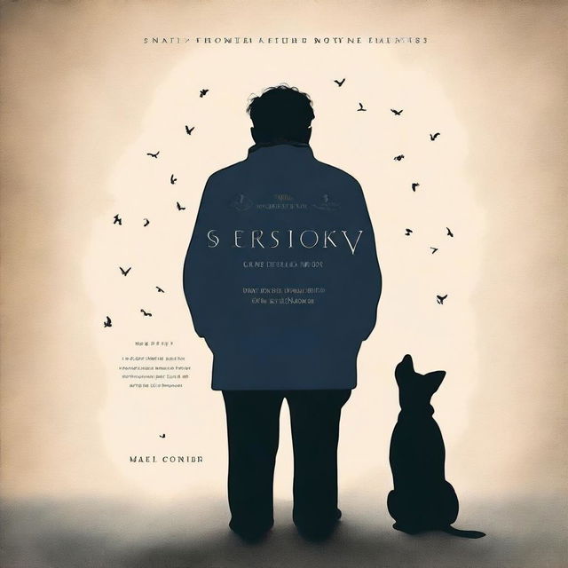 A stunningly sad book cover featuring a man and his loyal dog