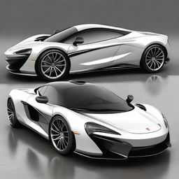 Create an exotic car branded as Khanjali, inspired by the McLaren but with unique and creative design elements