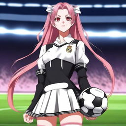 Character Krul Tepes wearing a Real Madrid football uniform