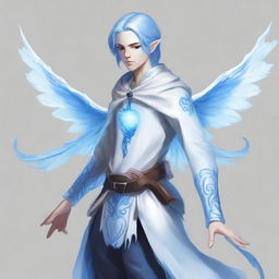 Create an image of a young adult Sylph with a Magus class from Pathfinder